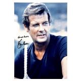 James Bond Roger Moore facsimile signed movie...