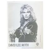 David Lee Roth facsimile signed  photo