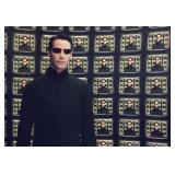 The Matrix Keanu Reeves facsimile signed movie...