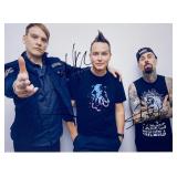 Blink-182 band facsimile signed  photo