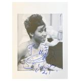 Aretha Franklin facsimile signed  photo