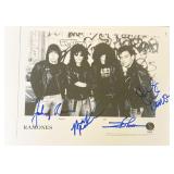 The Ramones facsimile signed  photo