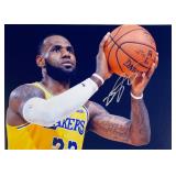 NBA All Star LeBron James facsimile signed  photo