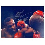 Mike Tyson, Evander Holyfield facsimile signed ...