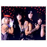 M¶tley Cr¼e band facsimile signed  photo