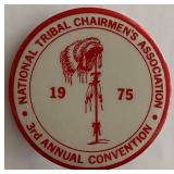 1975 National Tribal Chairmen's Association pin
