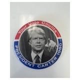 1980 President Carter vintage pin