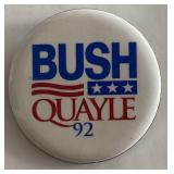 Bush-Quayle 1992 Presidential campaign pin