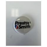 Preston Smith for Texas Governor campaign pin