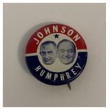 Johnson-Humphrey vintage campaign pin