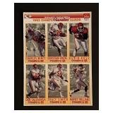 1993 Chiefs Football uncut  card sheet
