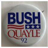 Bush-Quayle 1992 Presidential campaign pin