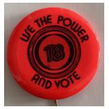 We the Power and Vote pin