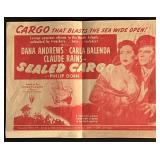 Sealed Cargo !952 Vintage Movie Flyer