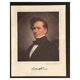14th President Franklin Pierce Facsimile Signed...