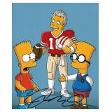 The Simpsons Joe Montana facsimile signed photo