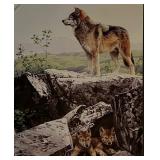 R.S. Parker Wolf Art Print
