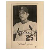 Julian Javier facsimile signed photo. 3x5 inches