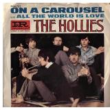 The Hollies On A Carousel 45. 7x7 inches