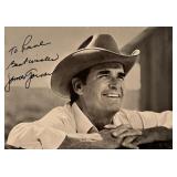 James Garner facsimile signed photo. 3x5 inches