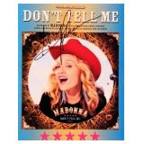 Madonna signed sheet music