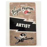 Foo Fighters Virgin Festival Artist Backstage Pass