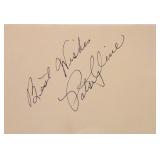 Patsy Cline signature slip