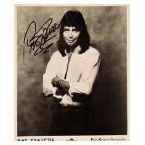 Pat Travers signed portrait photo