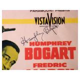 Humphrey Bogart signed movie poster