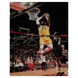 LA Lakers LeBron James signed photo