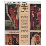 Francine York signed magazine page