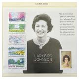 Lady Bird Johnson stamp set of 6