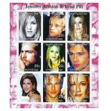 Jennifer Aniston & Brad Pitt  Cinderella Stamp Set