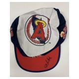 MLB Star Pat Listach signed Angels hat JSA