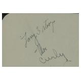 Three Stooges original signatures. GFA...