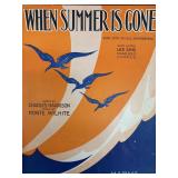 When Summer Is Gone unsigned sheet music