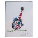 Tim Burtons signed hand-drawn sketch