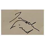 Dark Shadows Jonathan Frid Original Signature