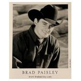 Country Singer Brad Paisley unsigned promo photo