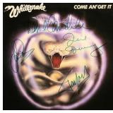 Whitesnake Come An' Get It signed album