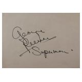 Superman George Reeves signature slip