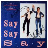 Paul McCartney and Michael Jackson signed Say...