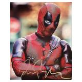 Deadpool Ryan Reynolds signed photo