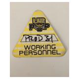 U2 '97 PopMart Working Personnel Backstage Pass