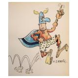 Don Martin drawn and signed sketch