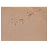 Judy Holliday signature slip