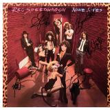 REO Speedwagon Nine Lives signed album