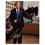 US President Donald Trump signed photo