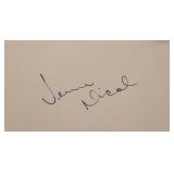 Beatles Jimmie Nicol signature slip