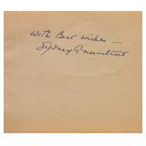 The Maltese Falcon Sydney Greenstreet signature...